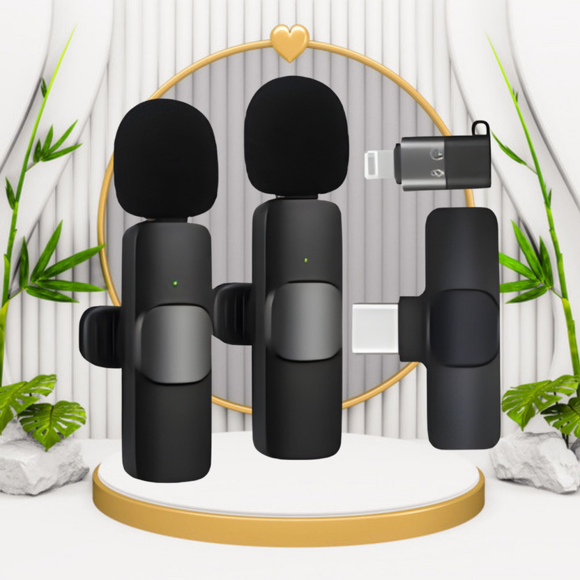 GUGGU GUGGU K9 Dual Wireless Microphone Plug &Collar Mic for Vlogging/Live Stream/YouTubZ435 K9 Dual Wireless Microphone Plug &Collar Mic for Vlogging/Live Stream/YouTubZ435(Black) - Flipkart Deal