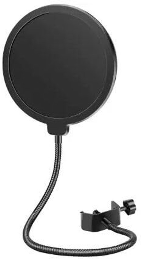 Nutts Pop Filter for Studio Condenser Microphone Double Layer Sound Shield Studio Broadcasting & Recording Microphone Set(Black)