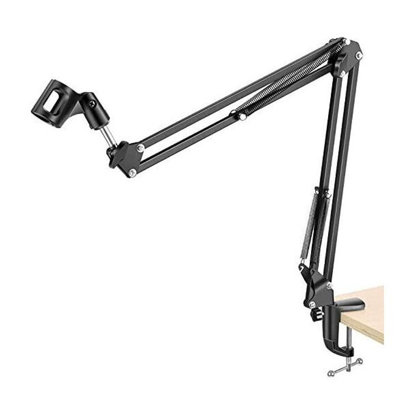 amg digital NB35 Recording Mic Condenser Suspension Arm Stand with Mic Clip Holder stand(Black)