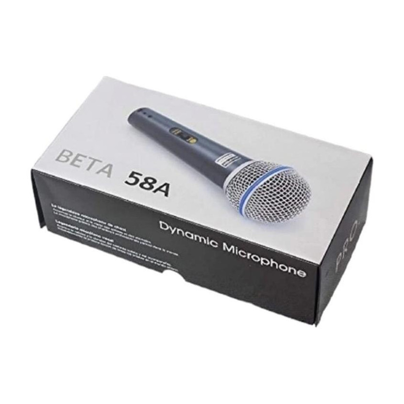 Betamic Beta 58A Dynamic Microphone clip, Microphone, Cable 2m, PVC Bag(Black)