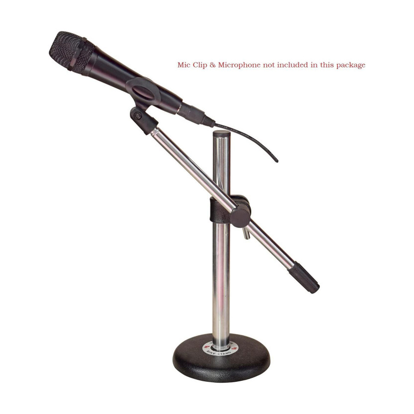 KH KH Table/Floor Microphone instrument 15 Inch Stand Black Round Base Microphone Stand(Black) - Flipkart Deal