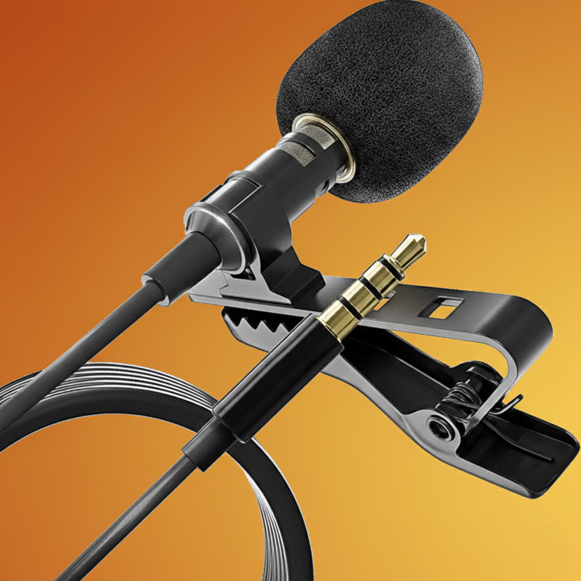 Buenovida Portable External Clip-on Mic for Mobile Video & Audio Recording Microphone
