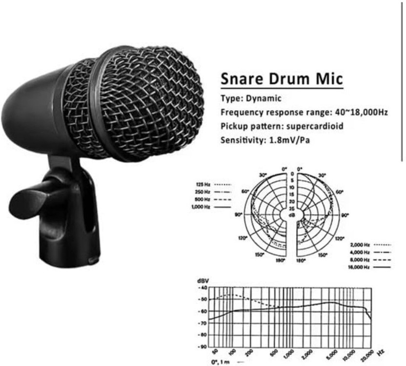 KH KH Drum Mic Super Cardioid Dynamic Kick-Drum Microphone Microphone - Flipkart Deal
