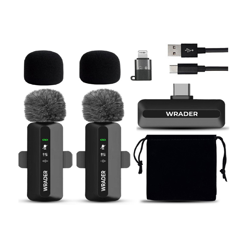 MOBIZAC MOBIZAC Dual Mic with Fur for Video Recording and Mobile Vlogs Wireless Microphones(Black) - Flipkart Deal