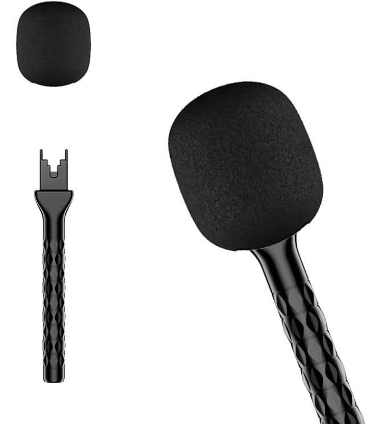 Ratixes Microphone Stick handle for Indoor Outdoor Use Microphone