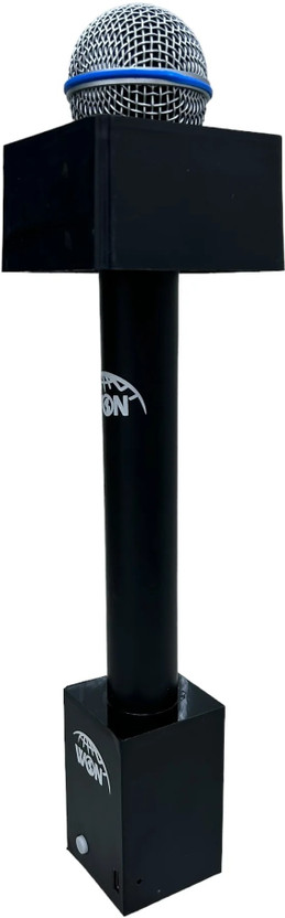 WON Fix media mic wireless for mobile iOS device support mic type C black flag id Microphone