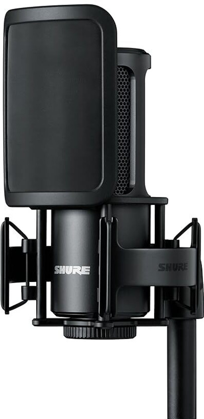 Shure SM4 Studio Recording Microphone Kit, XLR Home Studio Condenser Mic(SM4-K-KIT) Microphone