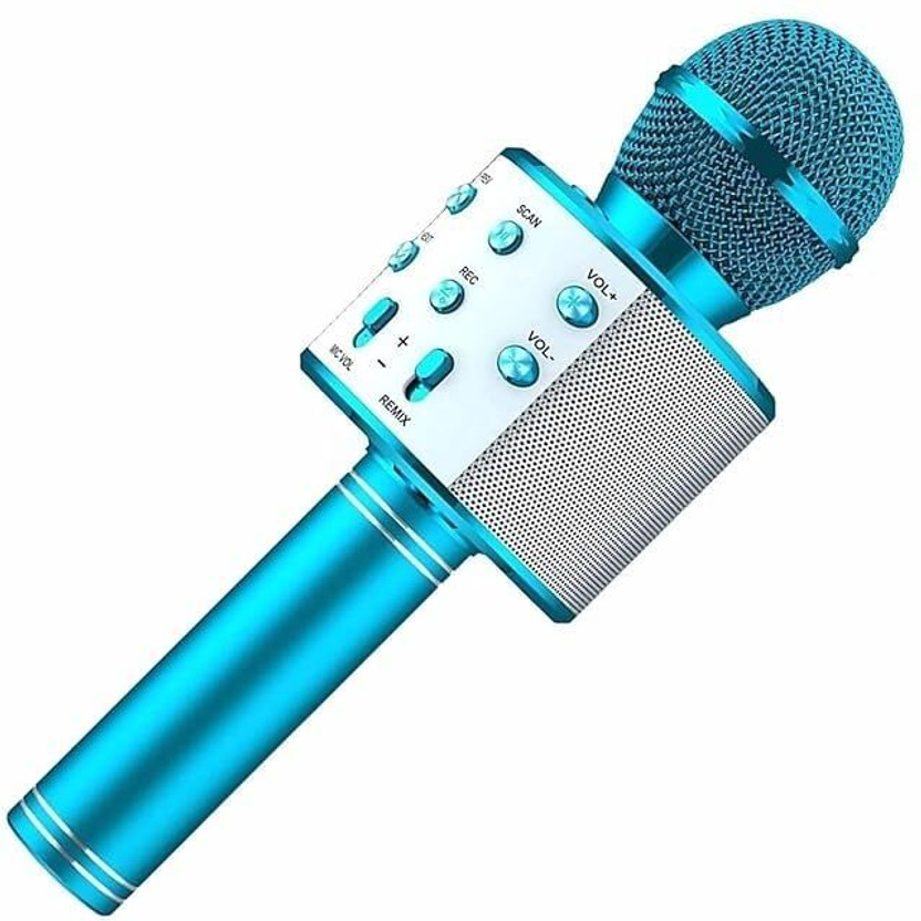 Seraphic Rechargeable Wireless Karaoke Microphone with Speaker, Mic for Singing with Echo Microphone