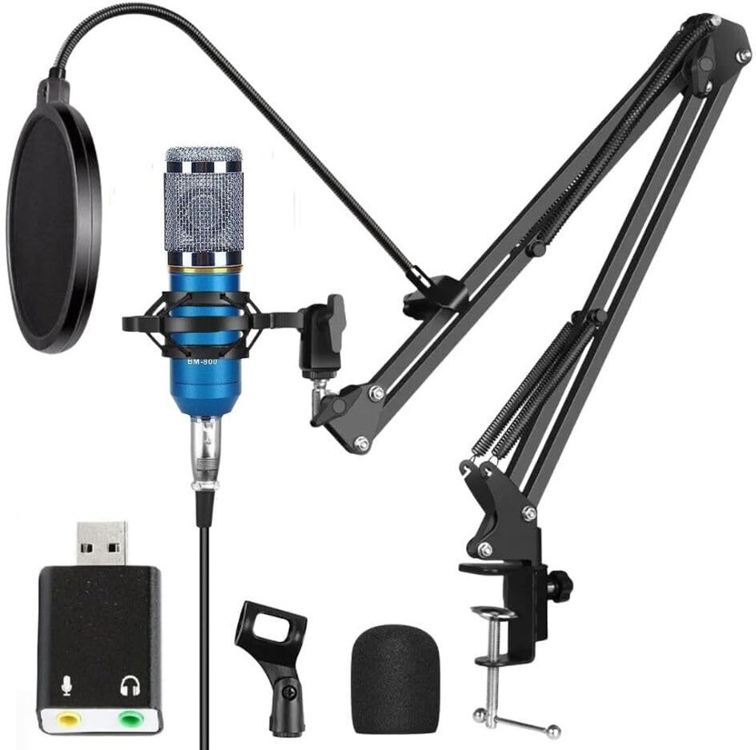podmaster Condenser Microphone Set kit Singing, Podcast,Gaming,Streaming,YouTube Microphone