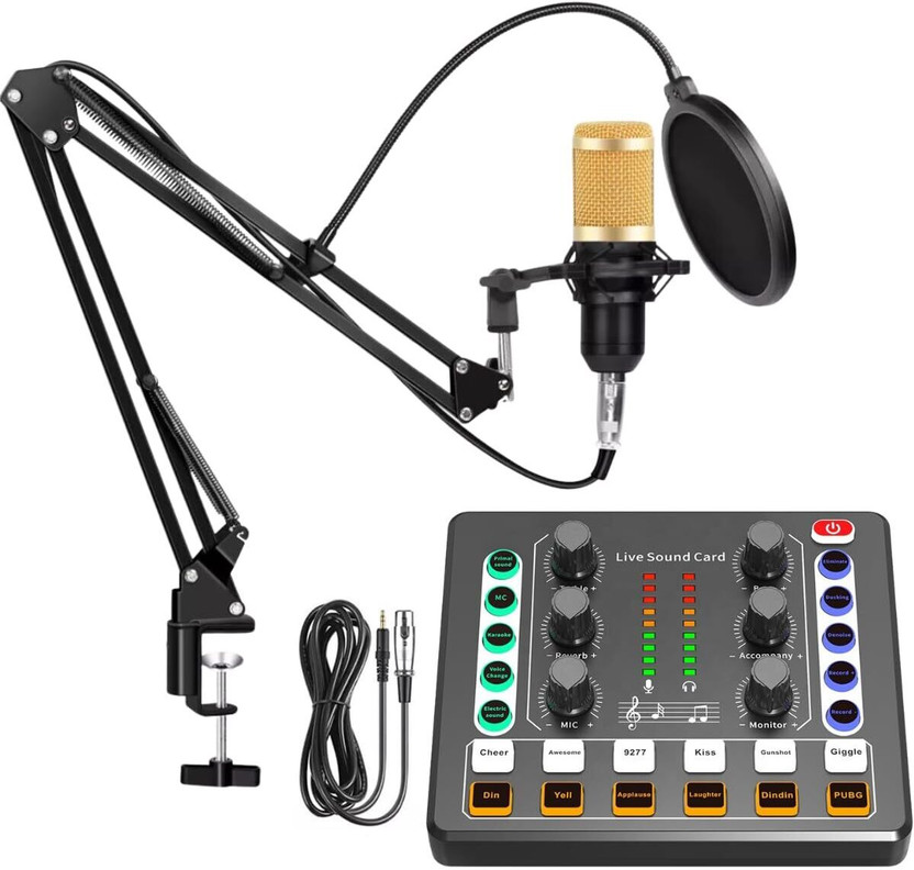 Urban Infotech BM-800 Condenser Mic, Suspension Studio Mic Set Kit Microphone