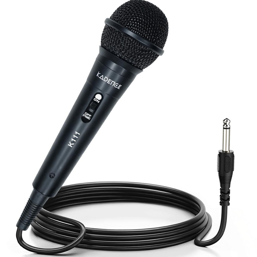 KADENCE K111 Wired Dynamic Vocal Mic with 10ft Cable & ON/OFF Switch Microphone