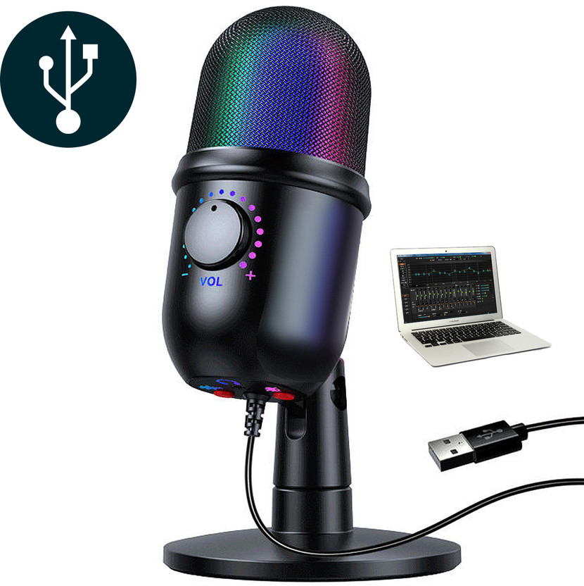 MOBIZAC Studio Condenser Mic Setup with Noise Reduction, for Video Recording Singing Microphone