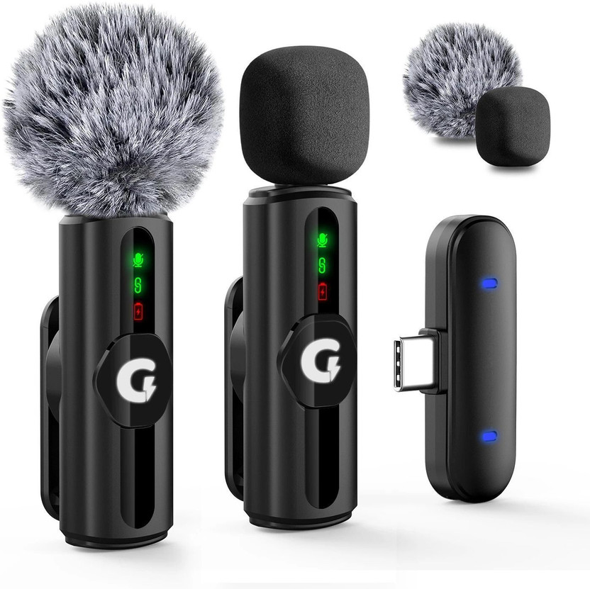 Grenaro Mic for YouTube, Noise Reduction Wireless microphone, mike for vlogging Microphone