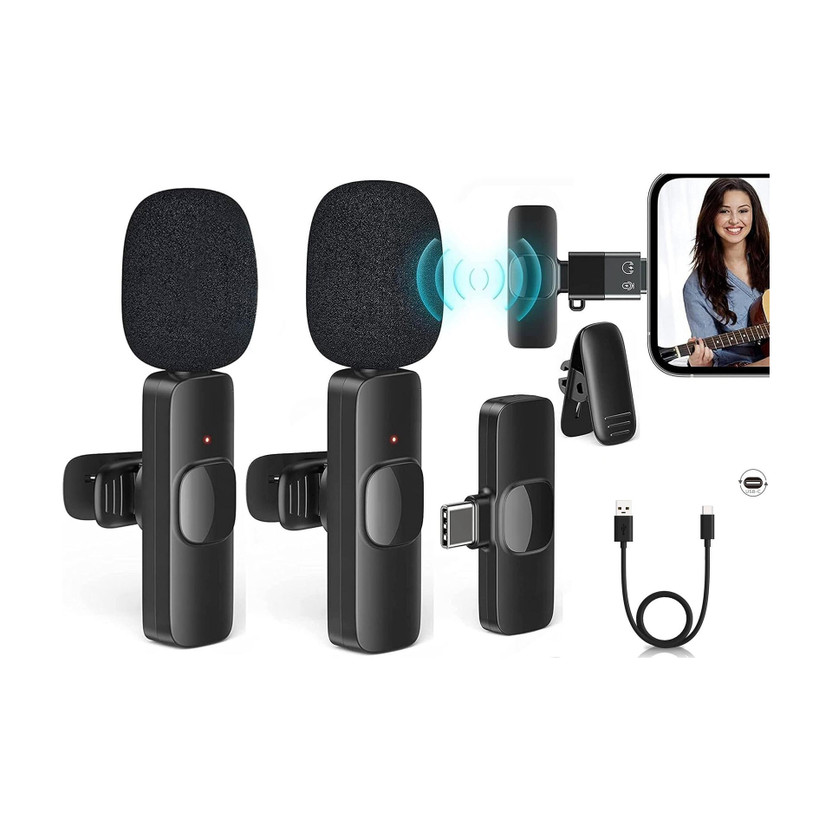 BASS BLING BEst Buy K9 Dual Wireless Lavalier Microphone for Interview Recording,Live Microphone
