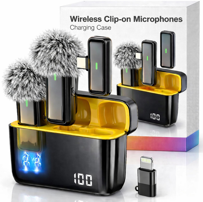 Fireshell K6 Wireless Lavalier Microphone for YouTube & Instagram Reels Video Microphone