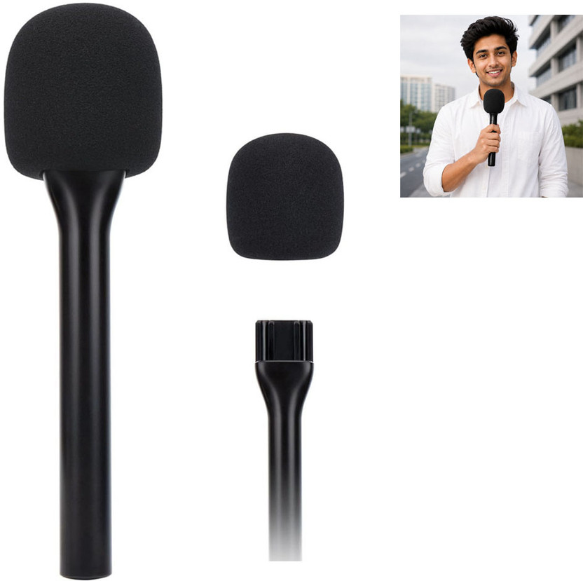 Mocking Bird Wireless Mic Holder Handheld Interview Mic Holder Stick for Wireless Microphones Microphone