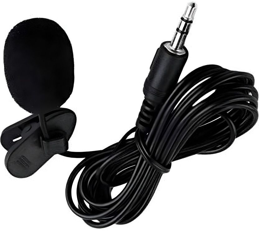 FITRIC Lavalier Collar Microphone with Clip, 3.5mm Wired Mic for Mobile & Camera Microphone