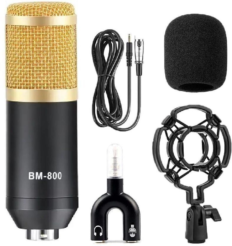 DawnRays BM800 Condenser Microphone for Studio Recording Mic for Youtube Singing Podcast Microphone
