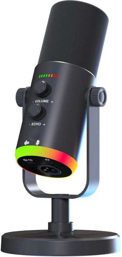 DawnRays DawnRays RGB Dynamic Gaming Mic USB Type-C/XLR Podcast Microphone with RGB Effects Microphone - Flipkart Deal