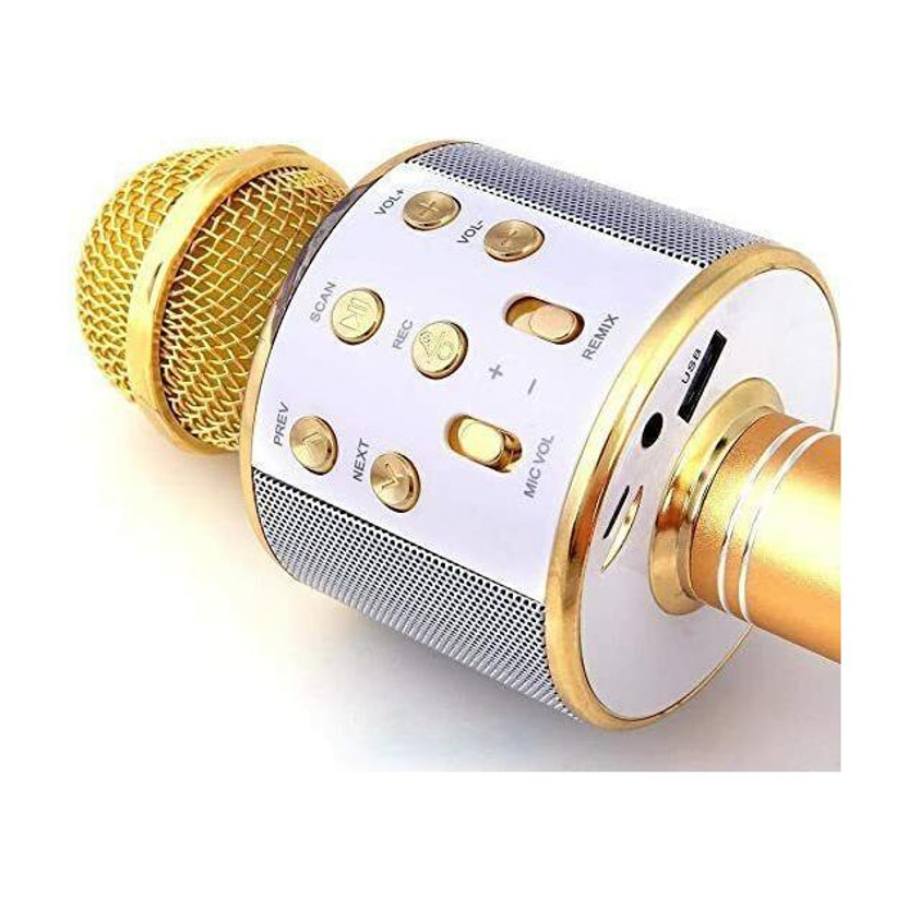 Seraphic Wireless Karaoke Microphone Bluetooth Singing Mic with Built-in Speaker Echo Microphone