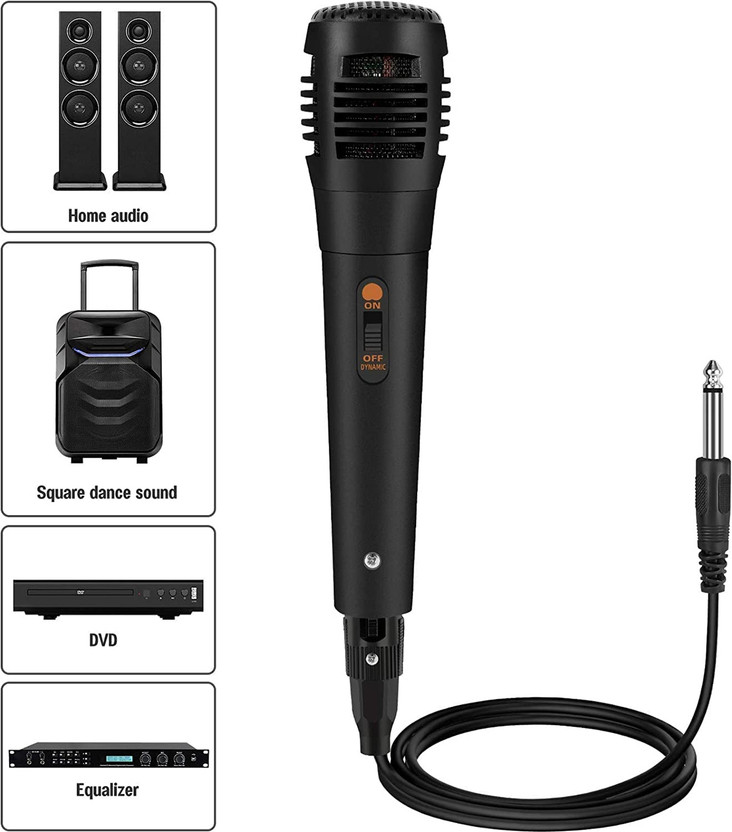 Qaz Karaoke Microphone for PA System Mixer Home Theatre Microphone