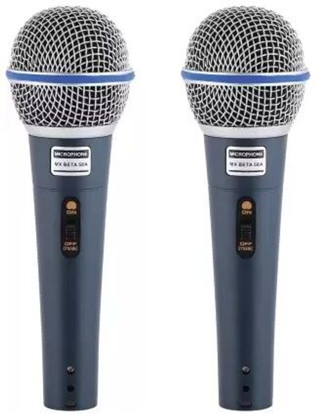 MARK 2 PACK OF BETA 58A VOCAL DYNAMIC WIRED Microphone
