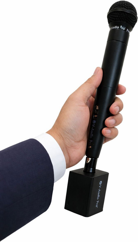 V-Audio Pro Wireless Handheld Reporter Mic for News, Media, Interview | Type-C & IOS Microphone