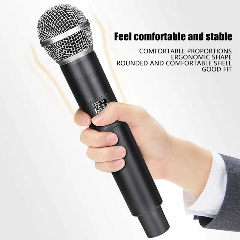 Kay-Joy Wireless Handheld Microphone UHF Type-C Receiver for Karaoke DJ Church Events Microphone