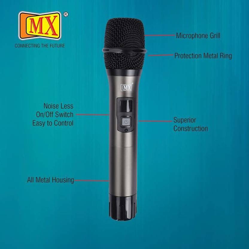 MX UHF Wireless Microphone System with 4 Handheld Led Display Mics mx-uhf-wireless-microphone-system-with-4-handheld-led-display-mics