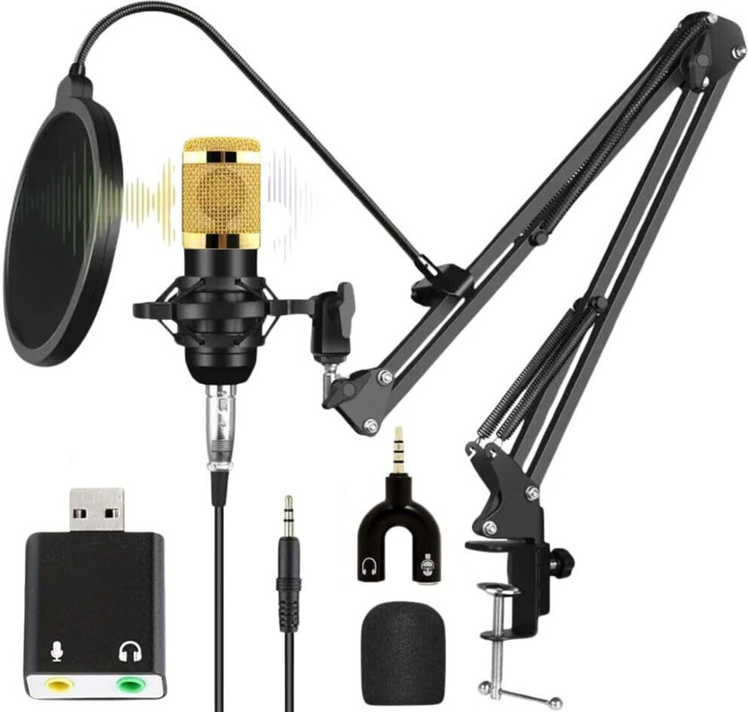podmaster Condenser Microphone Set kit Singing, Podcast,Gaming,Streaming,YouTube Microphone