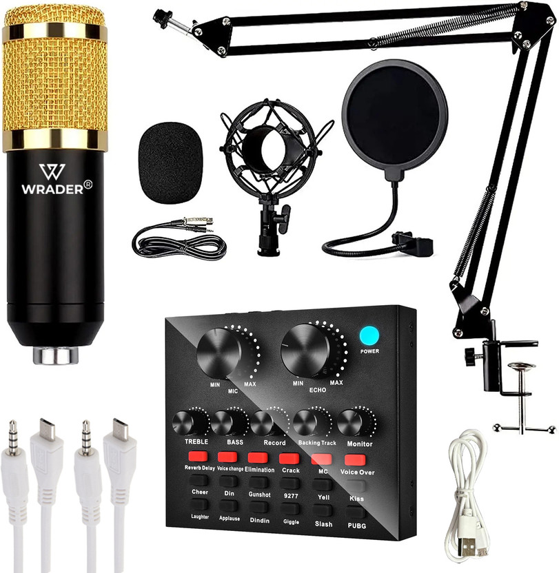 MOOZMOB Professional Studio Microphone Full Setup for Laptops, Smartphones, Desktop PC Microphone