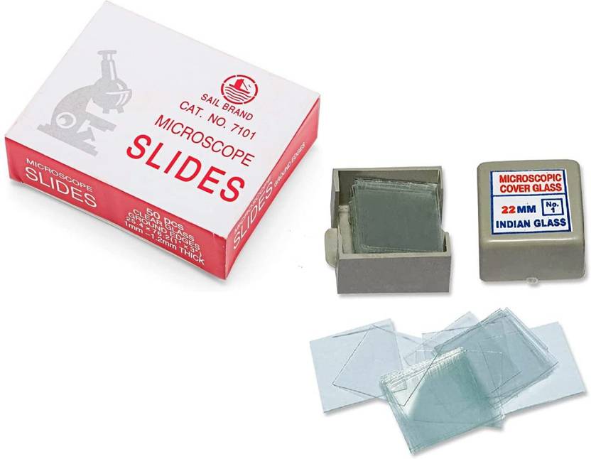 Clear & Sure Microscope Glass Slide and Microscope Cover Slips