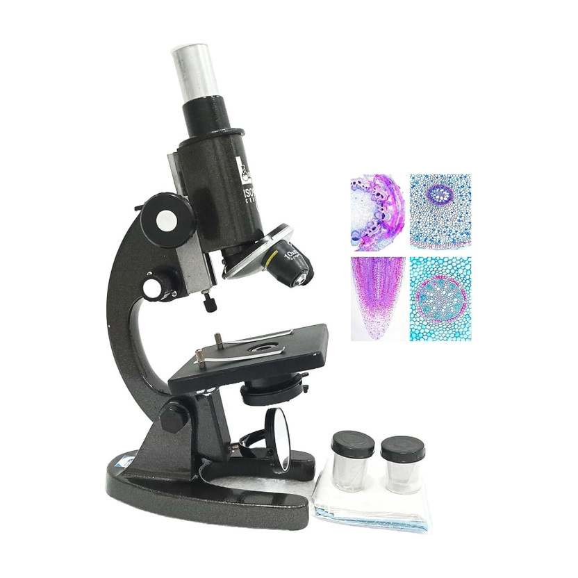 labcare Student Monocular Compound Microscope with Blank Slide kit & LED Lamp Microscope Slide Box