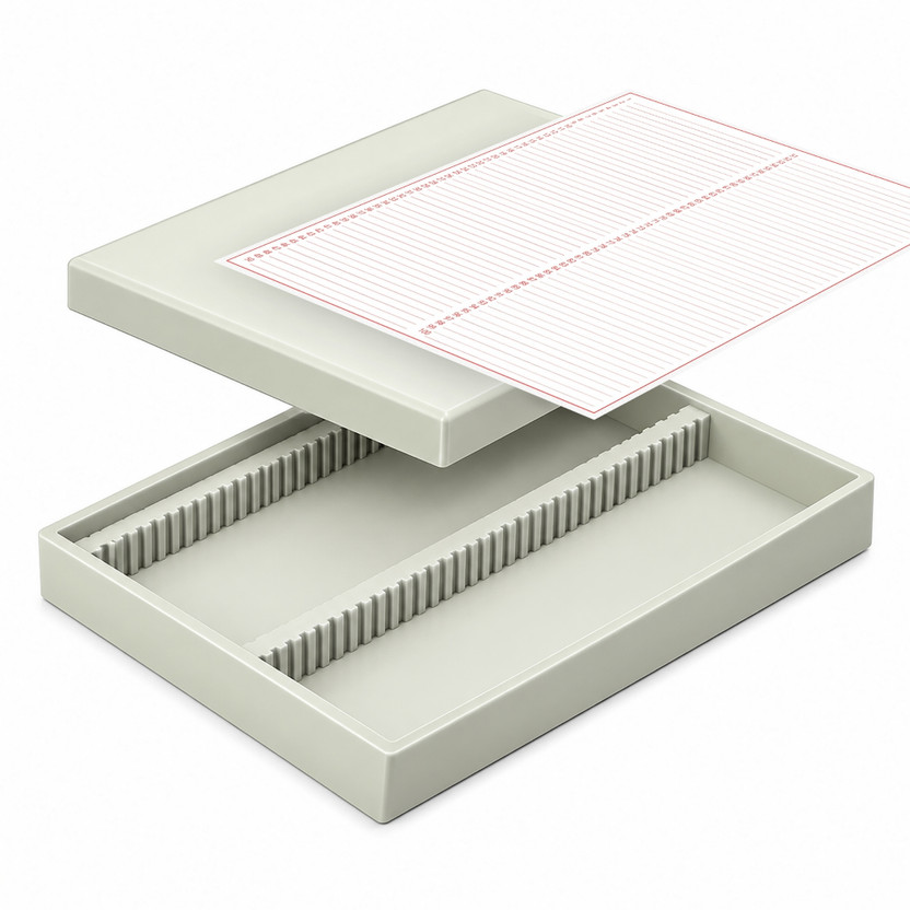 Bos Medicare Surgical BOS Premium 100 Slide Box for Biology Lab | Microscope Slide Storage Case Microscope Slide Box