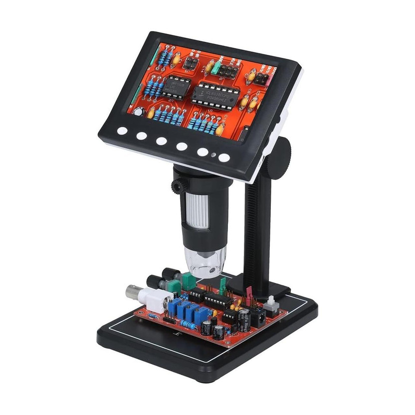 Tobo USB Microscope,4.3 inch Screen 1000X Magnification Electronic Handheld TD-1290IM Microscope Slide Box