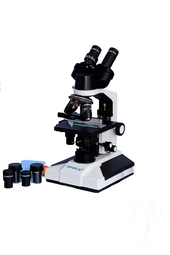 Droplet Binocular Compund Microscope for Laboratory, with Led light Microscope Slide Box