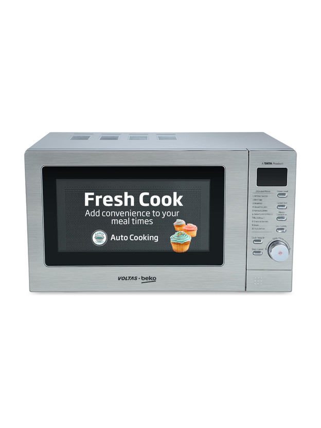 Voltas Beko 20 L 245 Auto-cook Recipes, Smart Convection Microwave Oven(MC20SD, Silver)