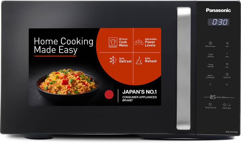 Panasonic 25 L Solo Microwave Oven NN-ST310QBFG, Black