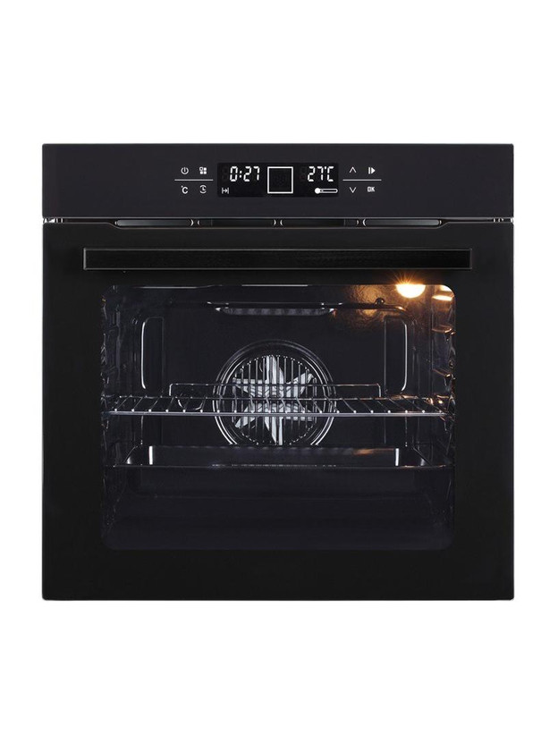 Kaff 81 L Built-in Oven with Black Reflective Glass Fascia, Multi-Functional with Light, Rotisserie, Fan & Grill, Child Lock, Memory Function and Full Touch Controls Convection & Grill Microwave Oven(OV 81 TCBL, Black)