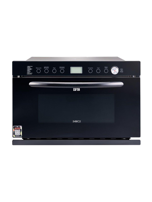 IFB 34 L Built In 360 Convection Microwave, Auto Reheat, Auto Defrost, 10 Temperature Setting, 8 Auto Cook Recipes Convection Microwave Oven(34BIC2, 34BIC2)
