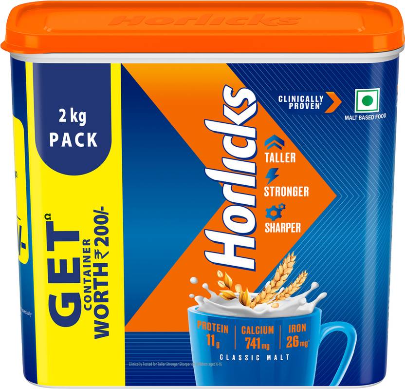 HORLICKS Nutrition Drink Plastic Container 2 kg