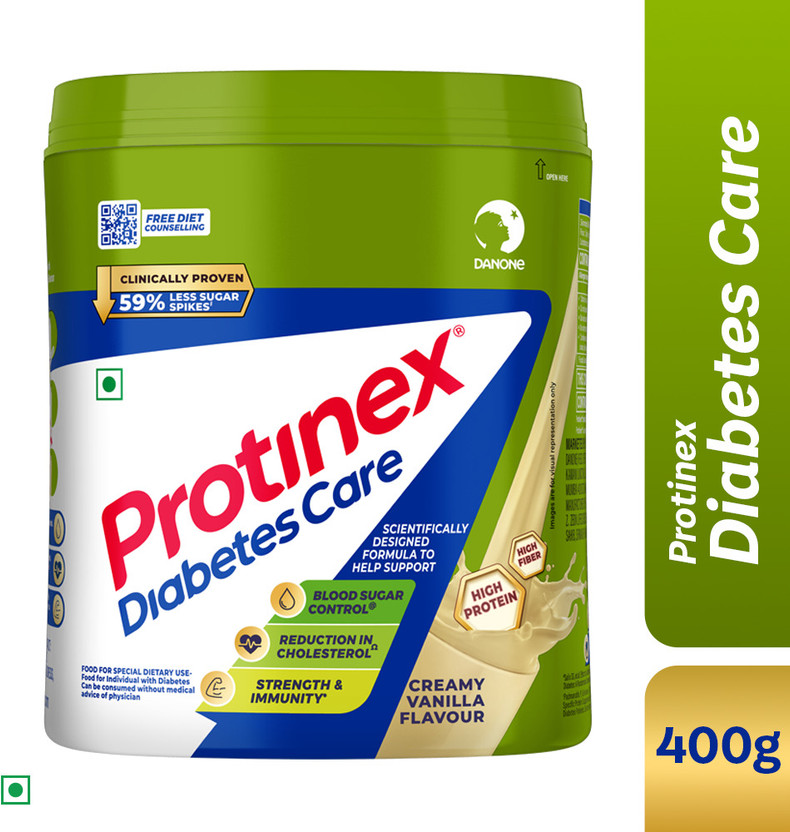 Protinex Diabetes Care 59% less sugar spikes from day 1 | High protein, fibre | low GI(400 g)