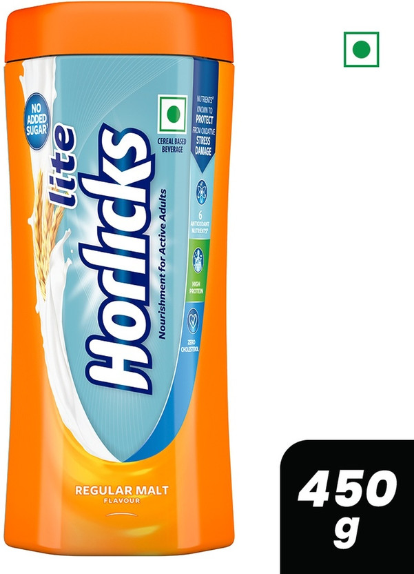 Lite Horlicks Regular Malt Flavour(450 g)
