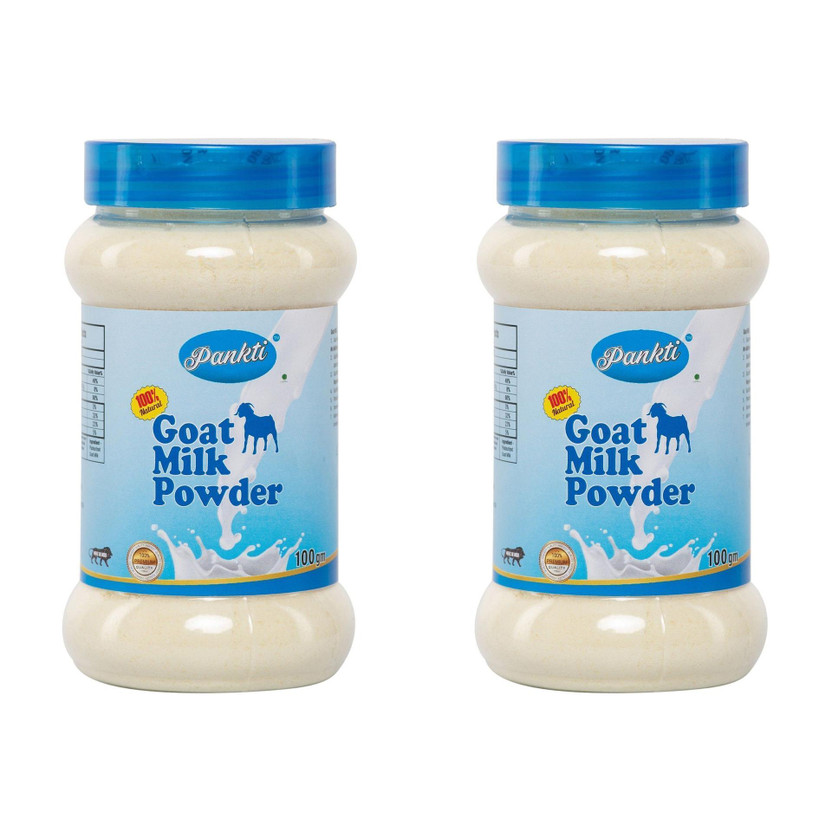 Pankti Freeze Dried (100% Pure, Organic & Gluten Free) Goat  (200 g)) Milk Powder(200 g, Pack of 2)
