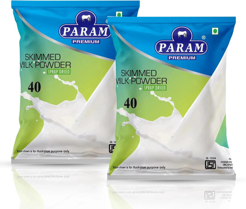 PARAM Skimmed Milk Powder(500 g, Pack of 2)