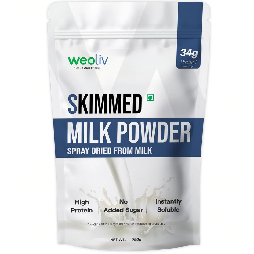 Weoliv High Protein, Sugar-Free | Instant Mix for Tea & Coffee for Everyday Use | Skimmed Milk Powder(750 g)