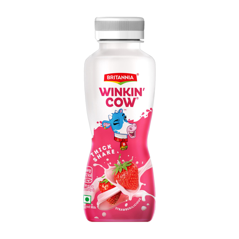 BRITANNIA BRITANNIA Strawbericious Thick Milkshake Strawberry(180 ml) - Flipkart Deal