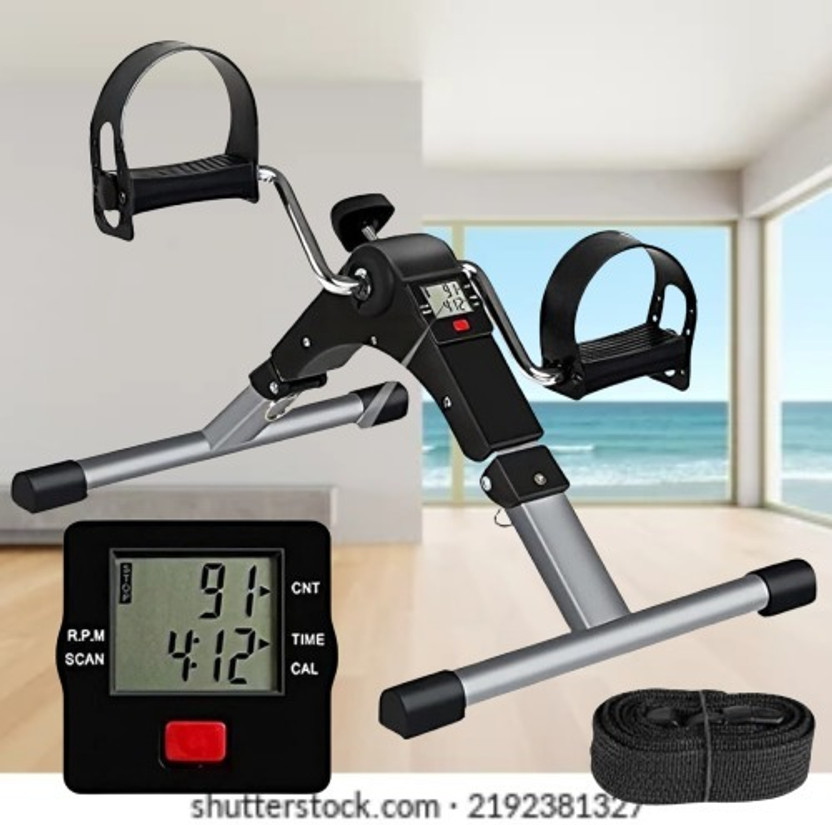 VALORACE Adjustable Resistance Mini Bike Exerciser for Home, Office & Physiotherapy Mini Pedal Exerciser Cycle