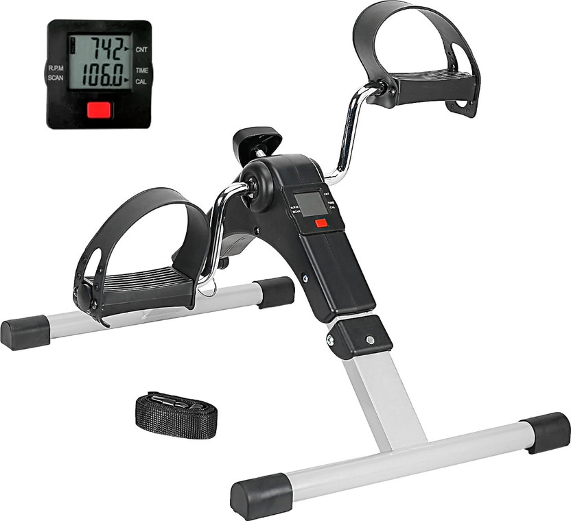 EDENGLOW Mini peddler for Home with Adjustable Resistance,Legs, Arms, & Physiotherapy Mini Pedal Exerciser Cycle