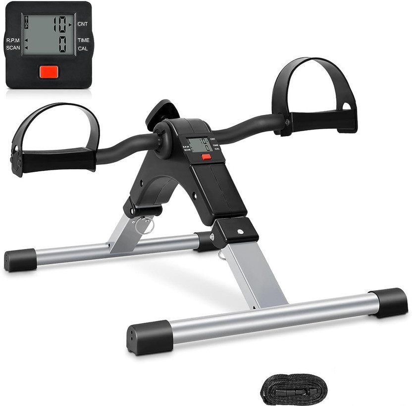squarefit Mini Pedal Exercise Cycle with LCD Display for Home & Physiotherapy Use Mini Pedal Exerciser Cycle